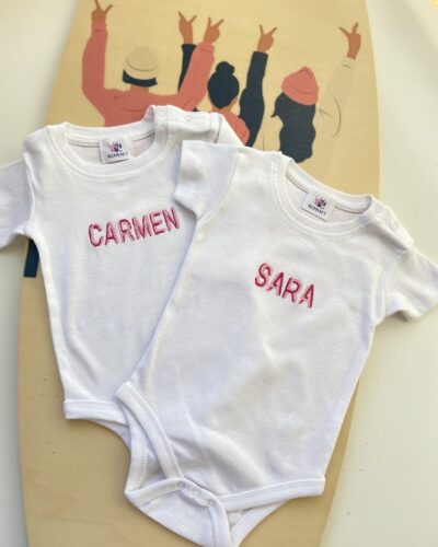 Body bebé con NOMBRE